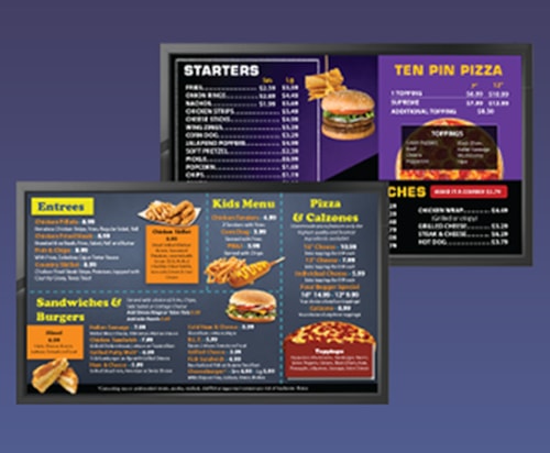 menu board examples